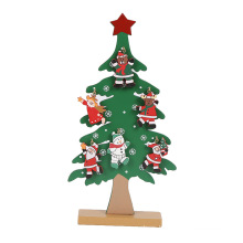 Hot Sale DIY Wooden Christmas Tree Ornaments New Christmas Products for Kids